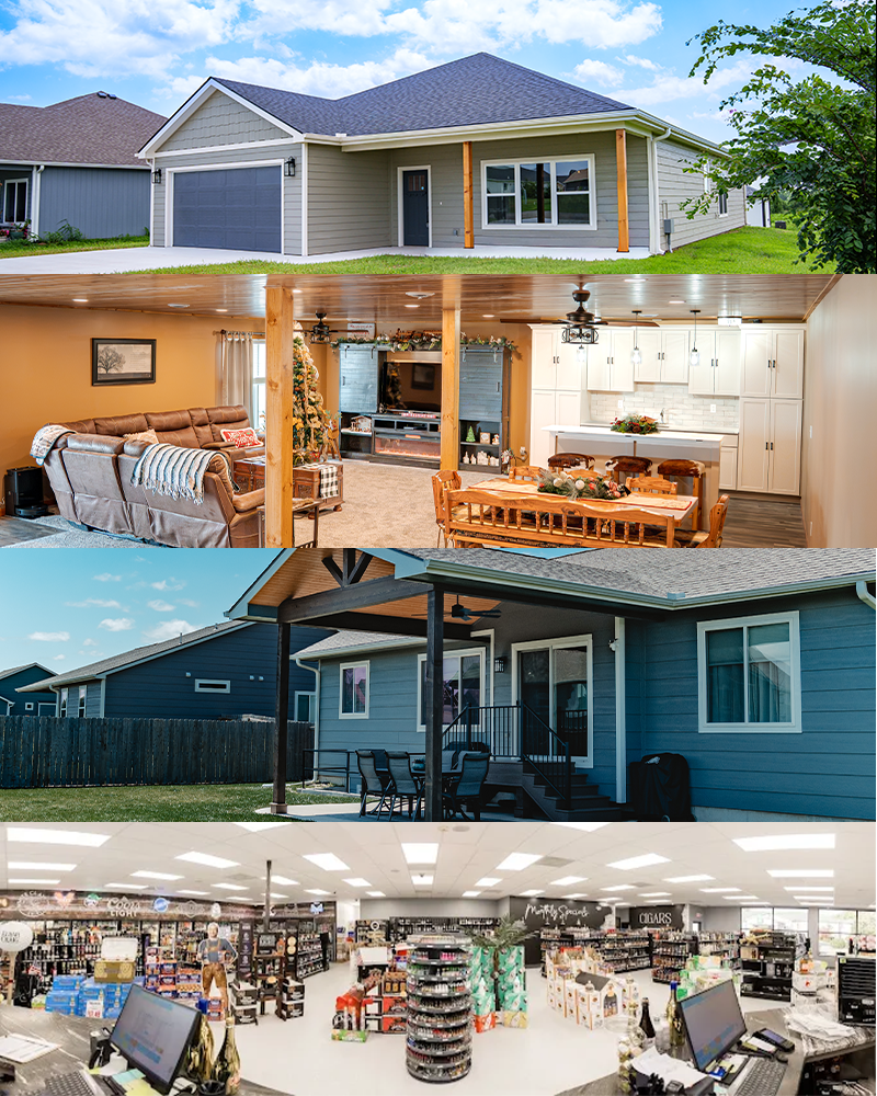 A completed Rolling Hills Construction project