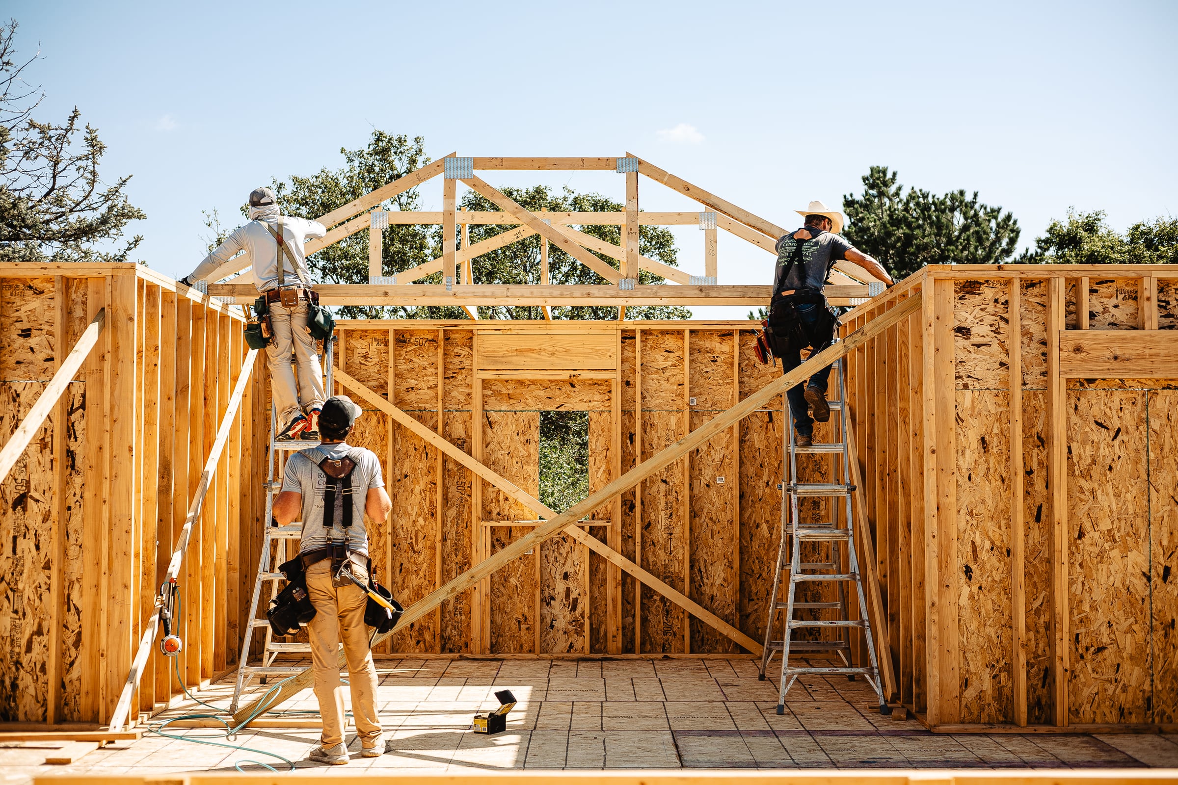 Rolling Hills Construction craftsmanship on site